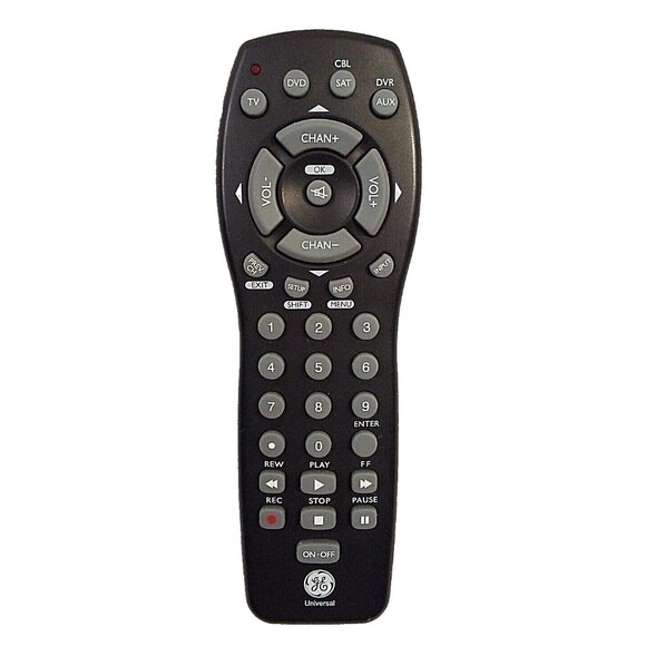 GE Universal TV Remote Control DVD Cable DVR Satellite RC24993-C 2002 JC024 Blac - Picture 1 of 6